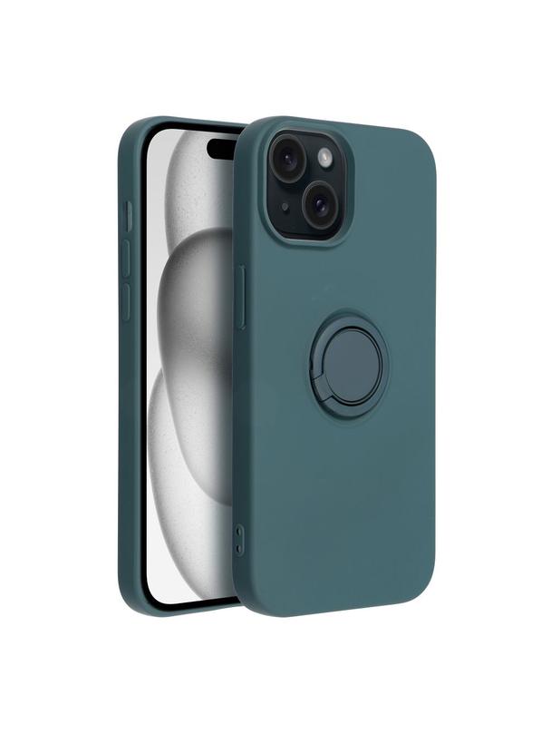 Futerał SILICONE RING do IPHONE 15 zielony