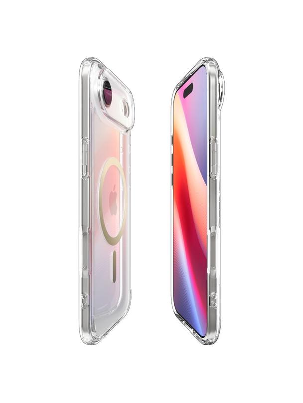 SPIGEN futerał ULTRA HYBRID MAG kompatybilny z MagSafe do IPHONE 17 Air clear gold