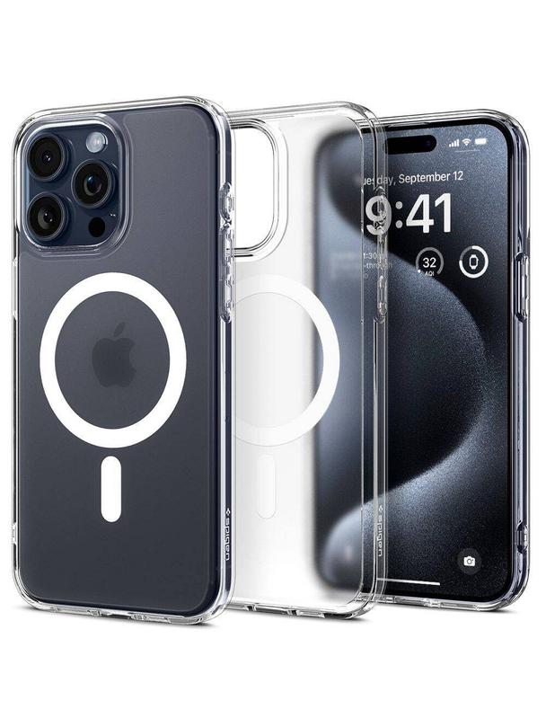 SPIGEN futerał ULTRA HYBRID MAG kompatybilny z MagSafe do IPHONE 16 Pro frost clear