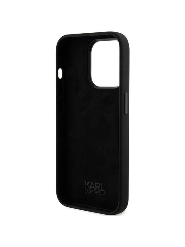 KARL LAGERFELD futerał do IPHONE 15 Pro Max KLHCP15XSDHKCNK (Silicone KC) czarny