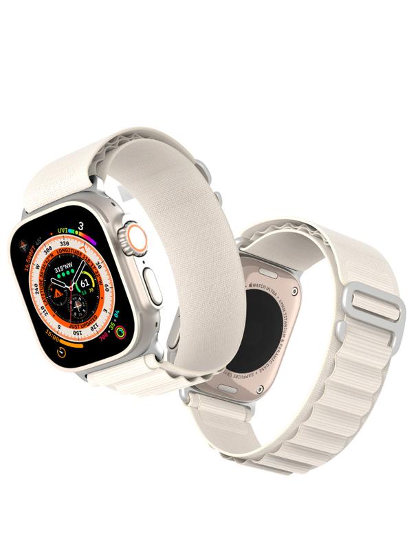 DUX DUCIS pasek GS nylonowy do Apple Watch 38 / 40 / 41 mm platynowy
