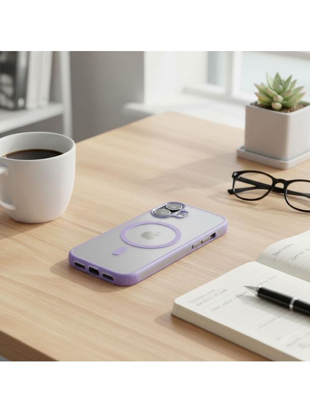 Futerał do iPhone 17 Flexline Mag Cover zgodny z MagSafe fioletowy