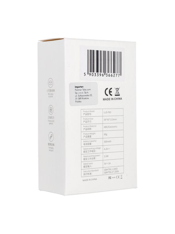 Wentylator / wiatrak przenośny LLD-F83F biały