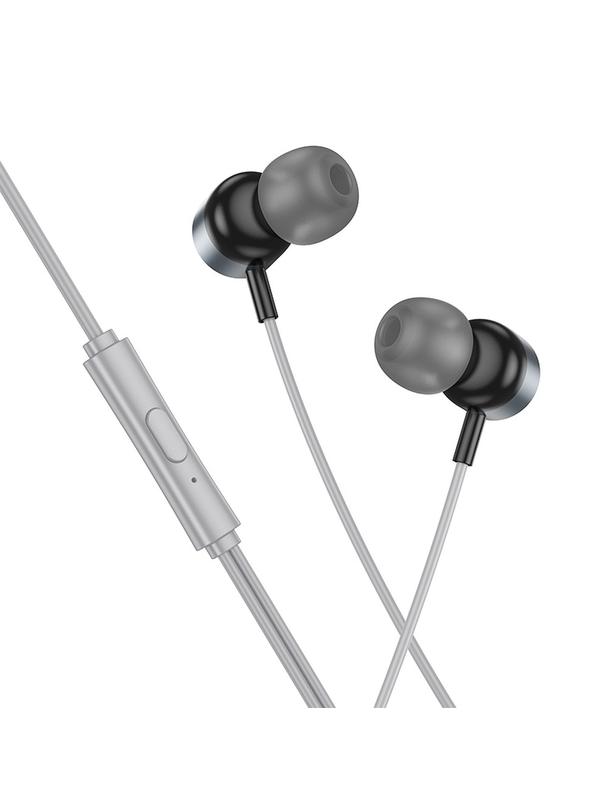 EOL Słuchawki przewodowe douszne USB C Hoco M122 szare