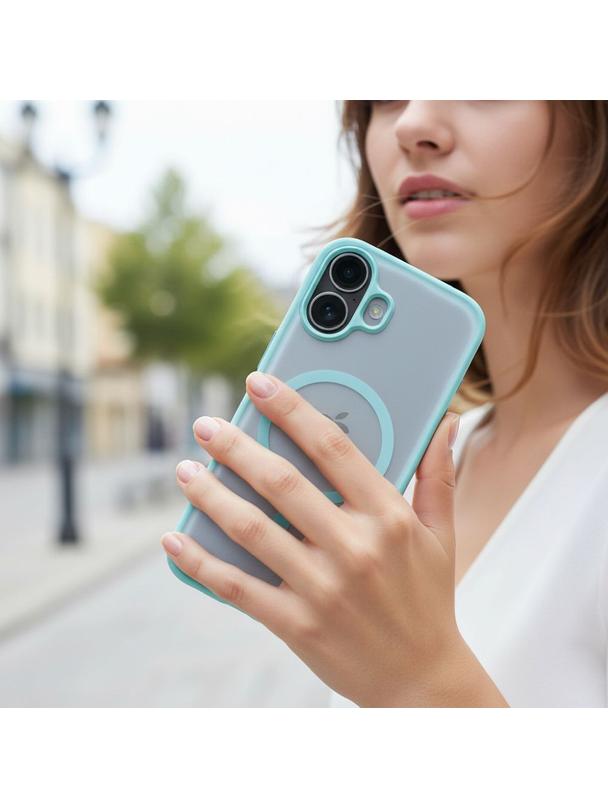 Futerał do iPhone 17 Flexline Mag Cover zgodny z MagSafe zielony