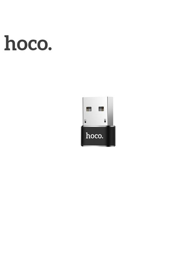 Adapter OTG USB A do USB C Hoco UA6 czarny