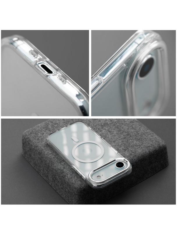 Futerał FRAME CLEAR HYBRID MAG COVER kompatybilny z MagSafe do IPHONE 17 Air transparentny