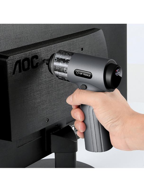 UF-TOOLS - Wkrętarka elektryczna ze zmiennym zakresem mocy i zestawem bitów 36w1