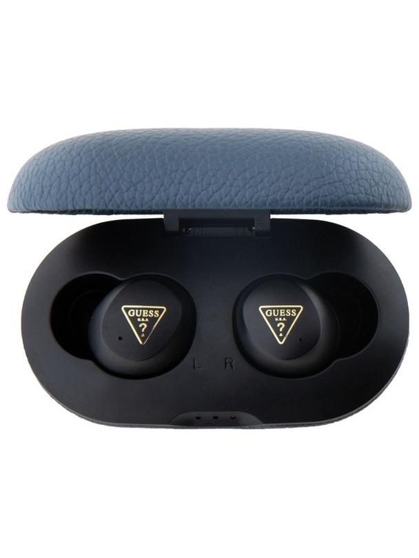 GUESS słuchawki bezprzewodowe bluetooth TWS ENC GUTWSPGTSPSB (PU Grainee Classic Logo) niebieskie