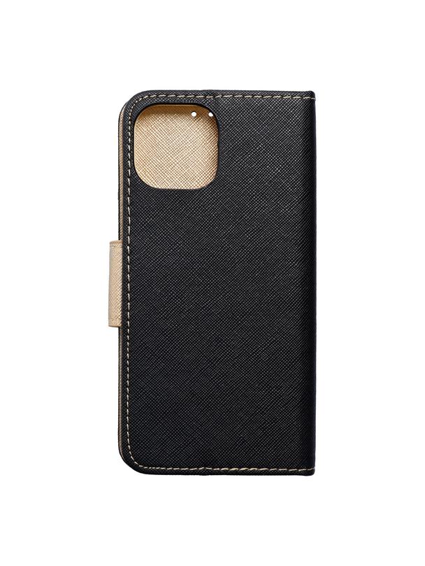 Kabura do IPHONE 15 Fancy Book czarno złoty
