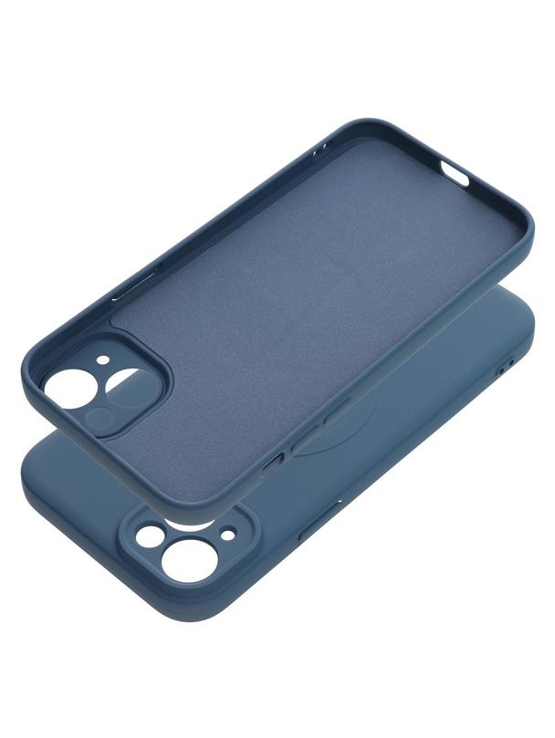 Futerał SILICONE MAG COVER kompatybilny z MagSafe do IPHONE 15 Plus niebieski