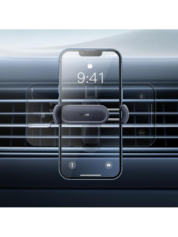 BASEUS uchwyt samochodowy do kratki z podwójnym mocowaniem SUGP000001 czarny