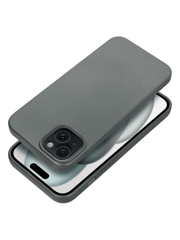 Futerał METALLIC do IPHONE 15 Plus szary