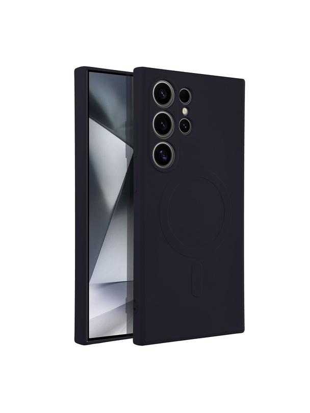 Futerał SILICONE MAG COVER kompatybilny z MagSafe do SAMSUNG S24 Ultra czarny