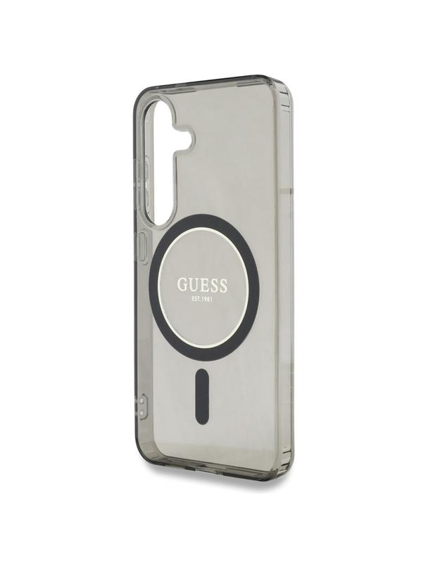 GUESS futerał do SAMSUNG S25 GUHMS25SHFGEREK (Magnetic IML Glitter Circle) czarny