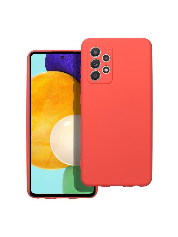 Futerał SILICONE do SAMSUNG A52 5G / A52 LTE ( 4G ) / A52S brzoskwiniowy