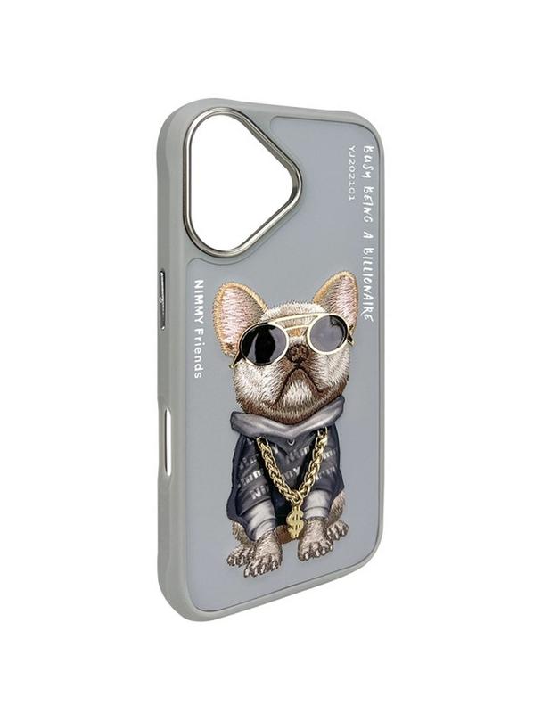 NIMMY futerał GLASSES COOL DOG do IPHONE 16 szary