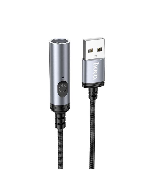 Adapter USB A do zapalniczka samochodowa Hoco 0,3 m UA30 czarny
