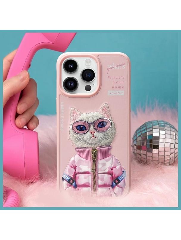 NIMMY futerał COOL&CUTE 2.0 Cat do IPHONE 15 Pro różowy