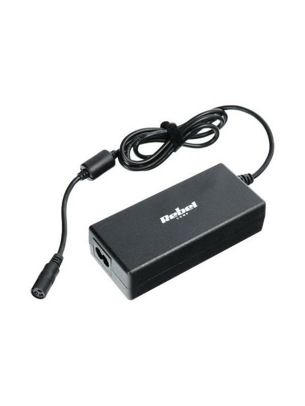 REBEL uniwersalny zasilacz sieciowy 65W 18-20V automatyczny 10 końcówek czarny