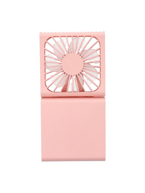 Wentylator / wiatrak przenośny składany F10 różowy