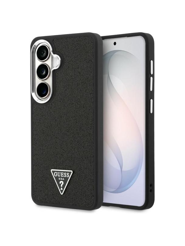 GUESS futerał do SAMSUNG S26 GUHMS26SPFGTSCMK (Fixed Glitter Triangle MagSafe) czarny