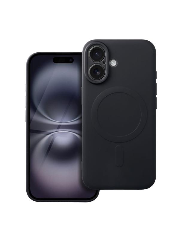 Futerał SILICONE MAG COVER kompatybilny z MagSafe do IPHONE 16 czarny