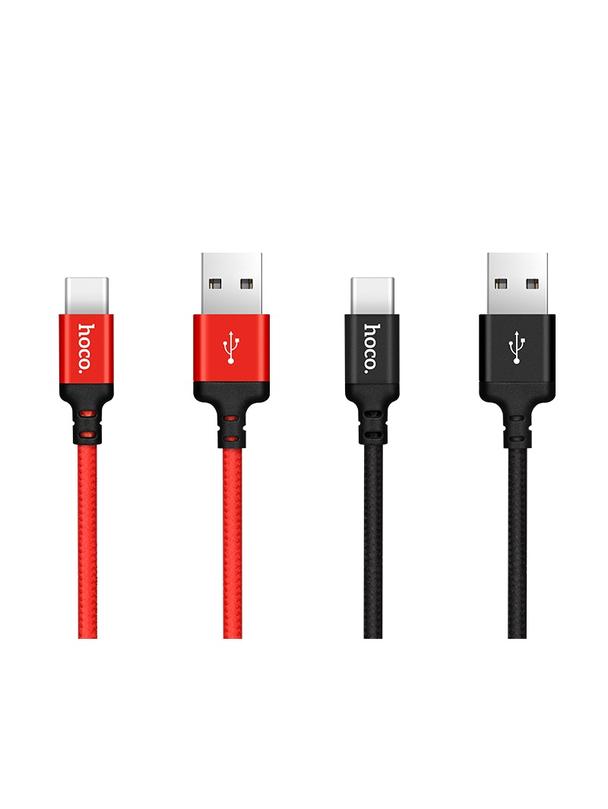 Kabel USB A do USB C Hoco 2A 1 m X14 czarny