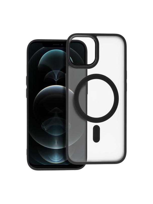 Futerał MATTE MAG COVER kompatybilny z MagSafe do IPHONE 12 Pro Max czarny