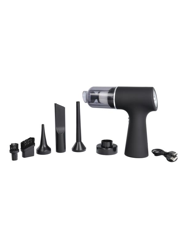 Odkurzacz samochodowy bezprzewodowy z zestawem końcówek 4000pa 1500 mAh czarny