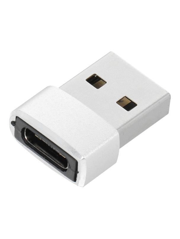 Adapter Typ C (żeński) do USB A (męski) srebrny