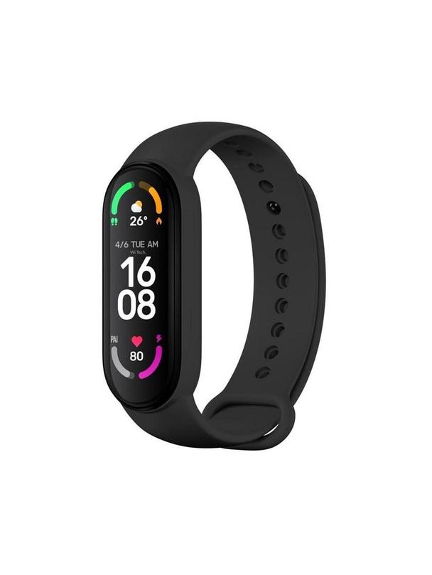 Pasek silikonowy do XIAOMI Mi Band 5 / 6 / 7 czarny (11)