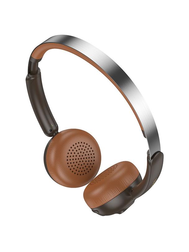 Słuchawki bezprzewodowe nauszne Hoco W62 brązowe