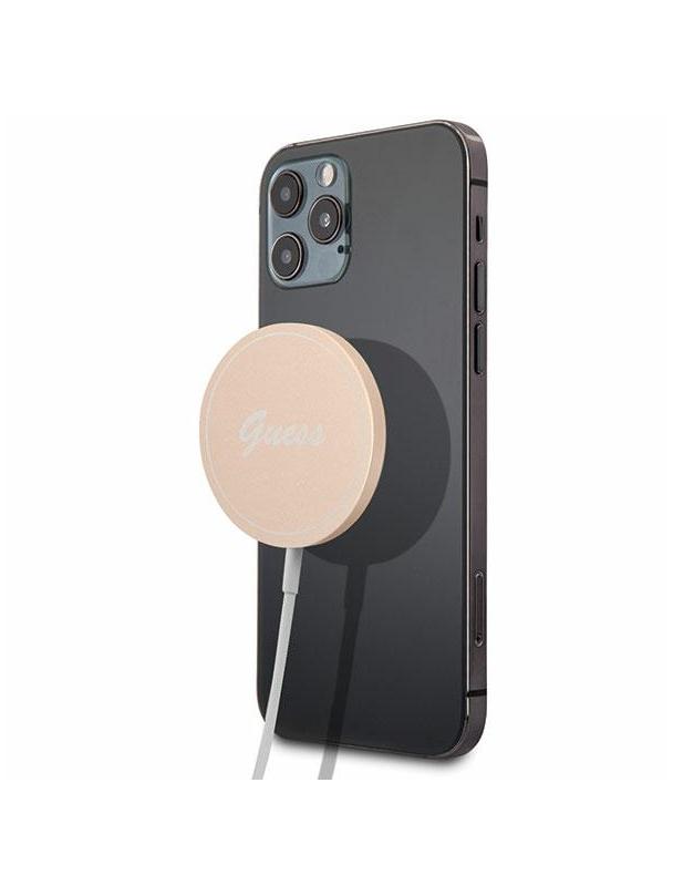 Ładowarka indukcyjna Guess zgodna z MagSafe 15W GUCBMSLRD złota