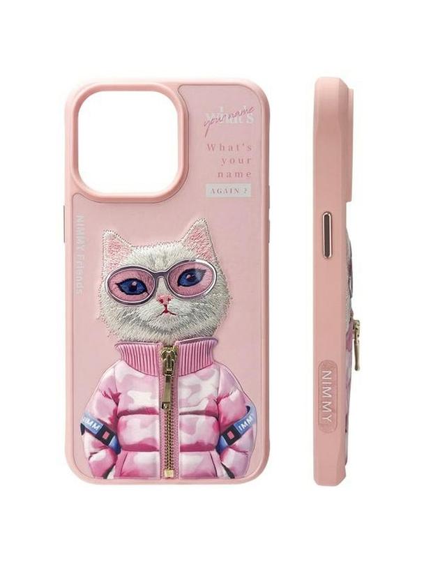 NIMMY futerał COOL&CUTE 2.0 Cat do IPHONE 15 Pro Max różowy