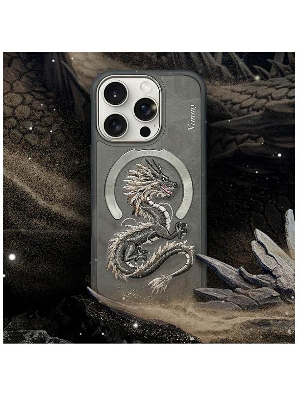 NIMMY futerał DRAGON kompatybilny z MagSafe do IPHONE 16 Pro Max szary