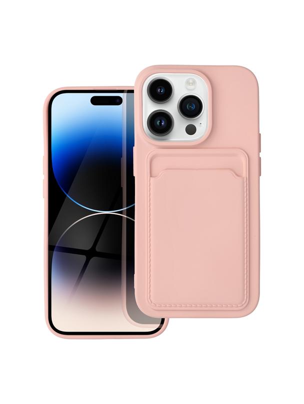 Futerał CARD CASE do IPHONE 14 Pro różowy