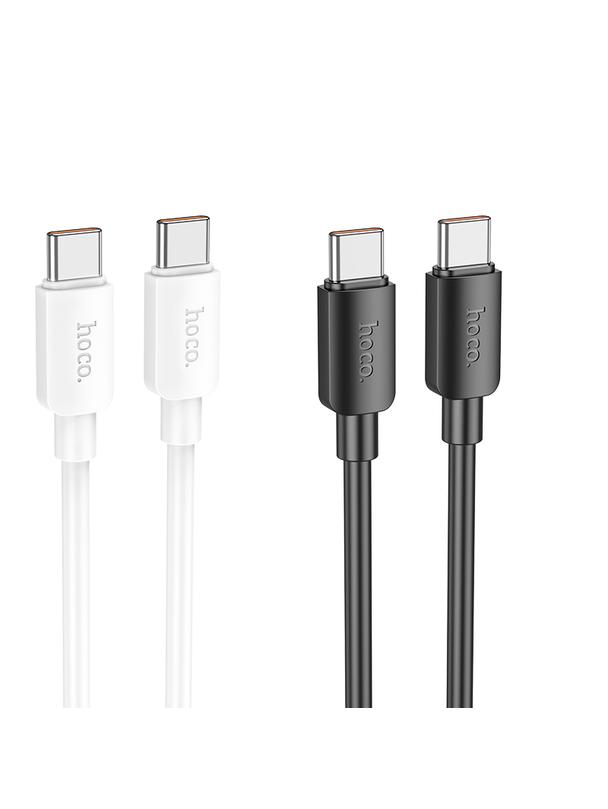 Kabel USB C do USB C Hoco PD 6A 100W 1 m X96 biały