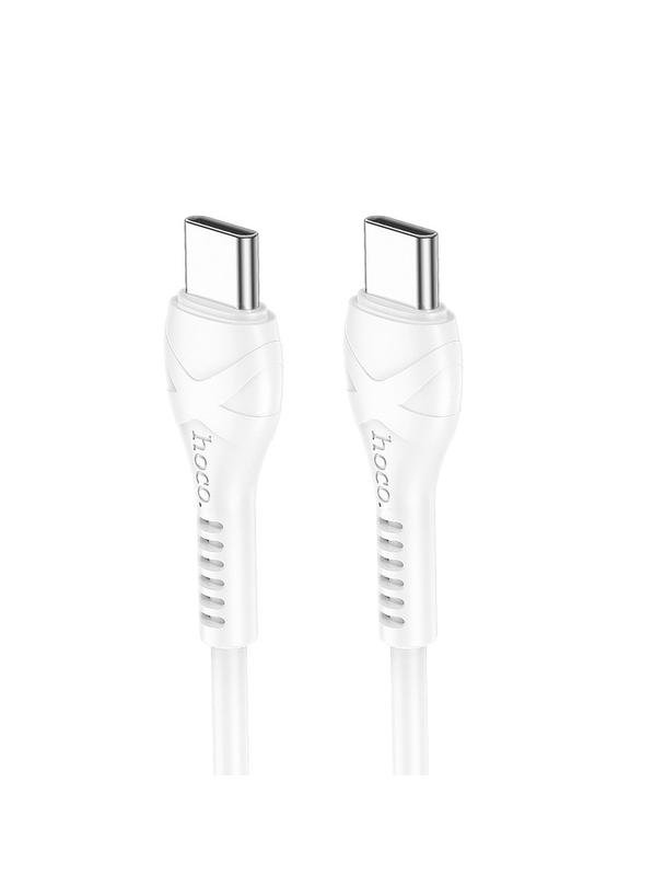Kabel USB C do USB C Hoco PD 60W 1 m X37 biały