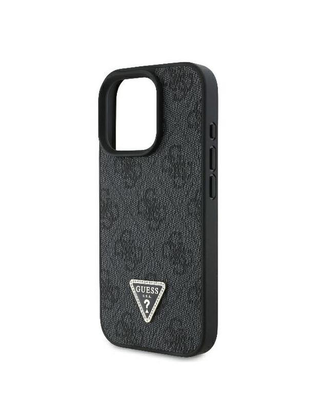 GUESS futerał do IPHONE 16 Pro Max GUHCP16XP4TDPK (PU Leather 4G Triangle Strass) czarny