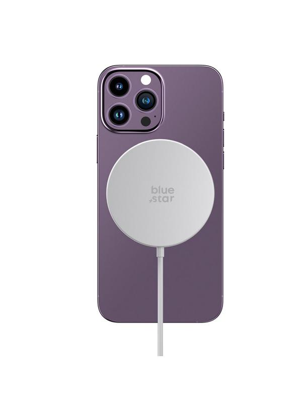 Ładowarka bezprzewodowa BLUE STAR Charing Pad 15w kompatybilna z MagSafe biała
