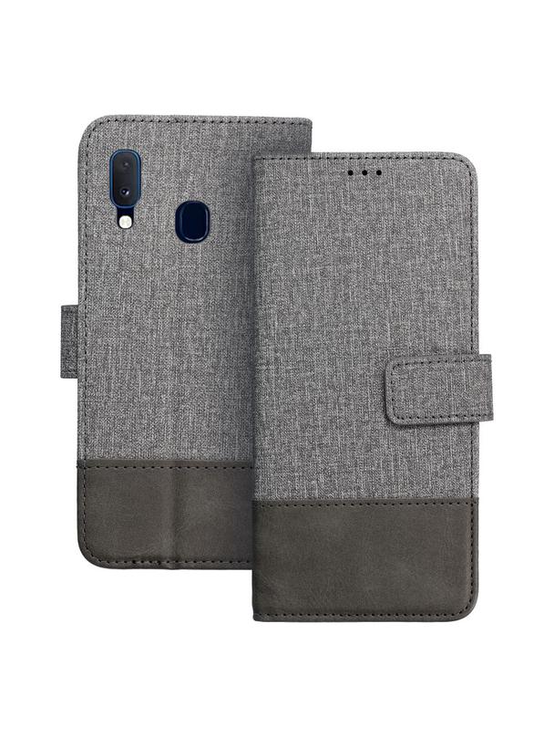 Kabura GOMMA Book do SAMSUNG A20e szary