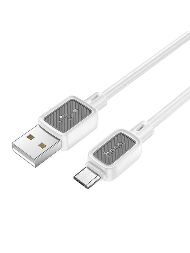Kabel USB A do Micro USB Hoco 2,4A 1 m X108 biały
