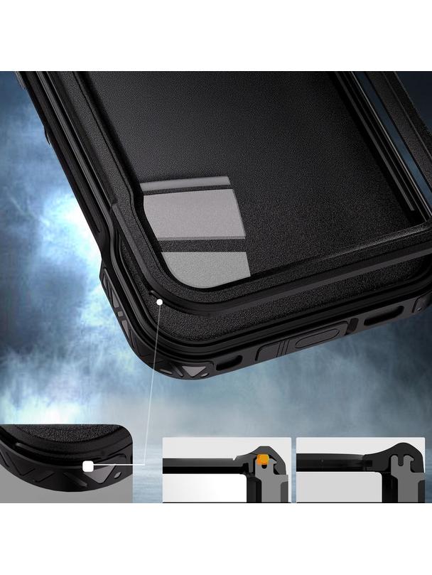 Futerał wodoodporny SHELLBOX GT kompatybilny z MagSafe do IPHONE 16 Pro Max czarny