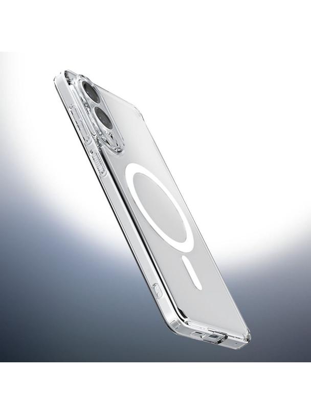 SPIGEN futerał ULTRA HYBRID MAG kompatybilny z MagSafe do SAMSUNG S25 Edge clear white