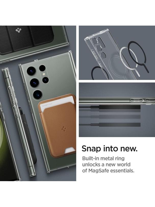 Futerał SPIGEN Ultra Hybrid Onetap Ring Magsafe do SAMSUNG S23 ULTRA black