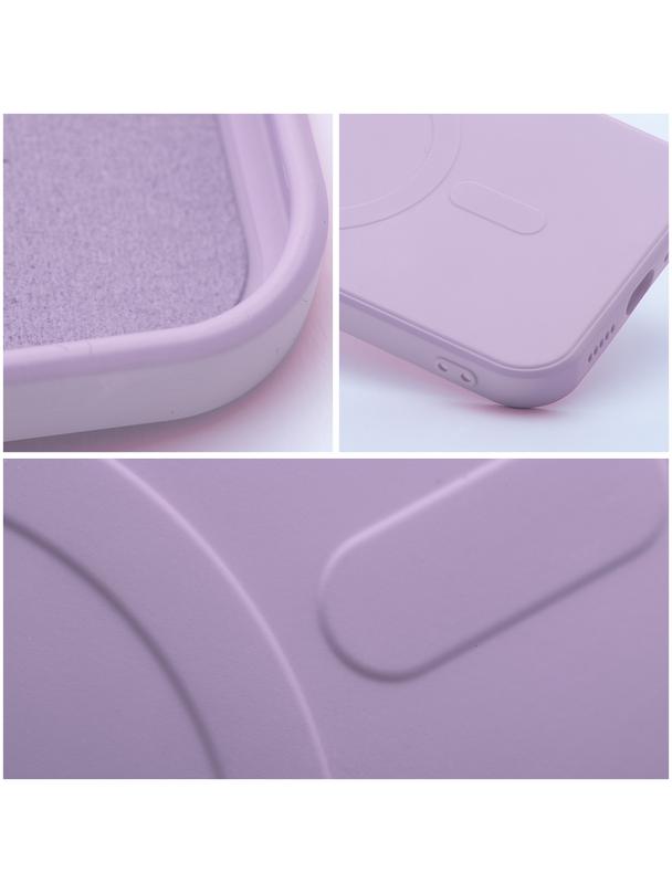 Futerał SILICONE MAG COVER kompatybilny z MagSafe do IPHONE 17 różowy