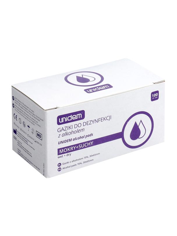 Ściereczki / gaziki do czyszczenia LCD / okularów itp. 100szt/opakowanie - dualpack sucha (50szt.) i mokra (50szt.)