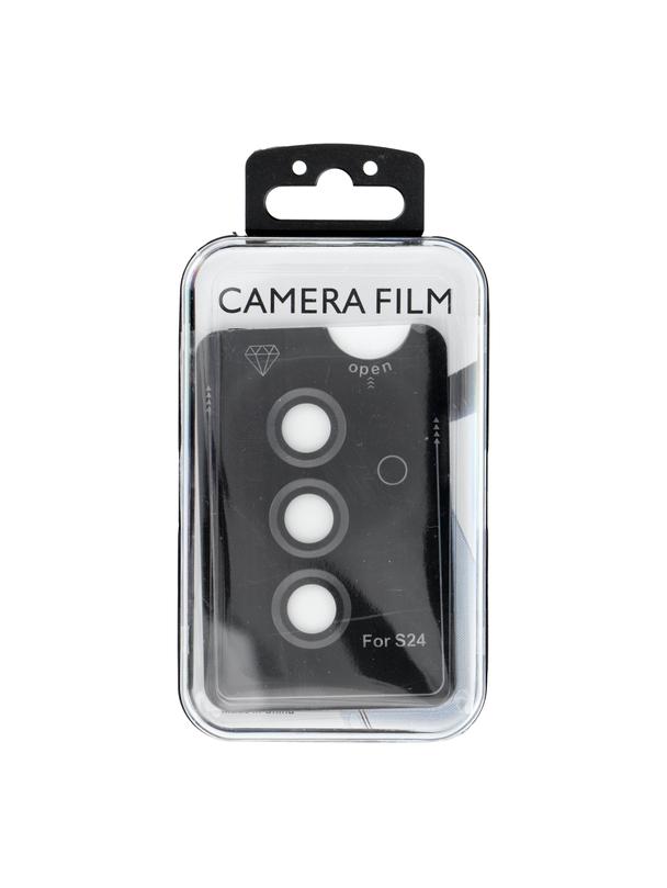 Osłona aparatu PROTECTOR 9H + aplikator do SAMSUNG S24 czarna