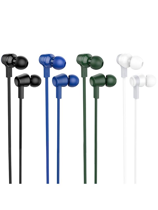 Słuchawki przewodowe douszne Jack 3,5 mm Hoco M86 zielone